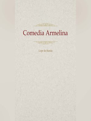 cover image of Comedia Armelina